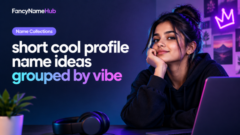 short cool profile name ideas grouped by vibe featured poster
