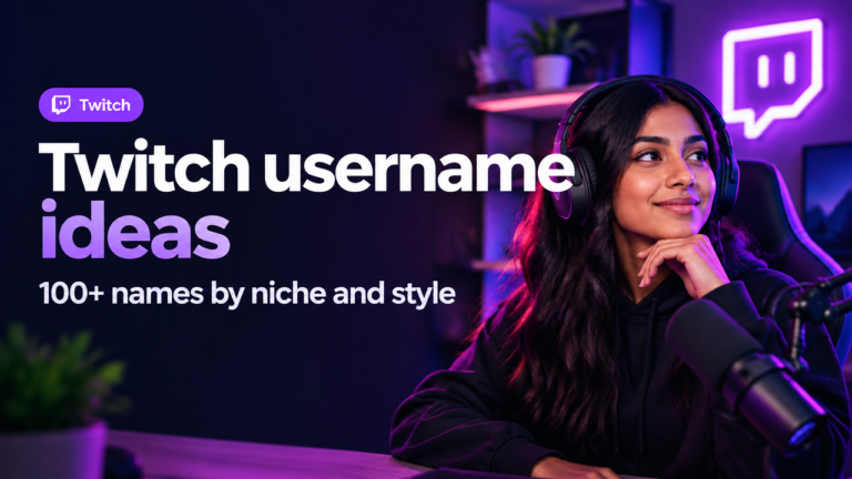 Twitch username ideas featured poster